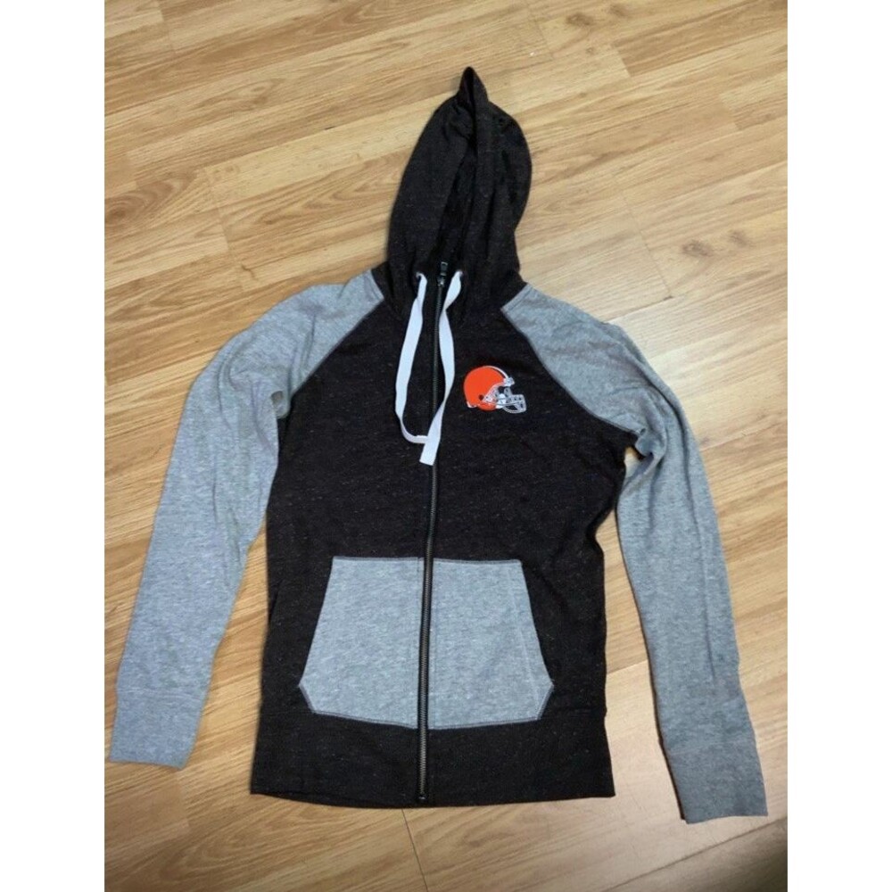 nike‎ cleveland browns womens full zip hoodie jacket loose women S new